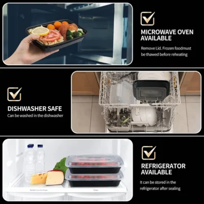 Meal Prep Containers (Rectangular)