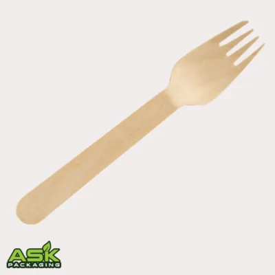 160mm disposable wooden forks