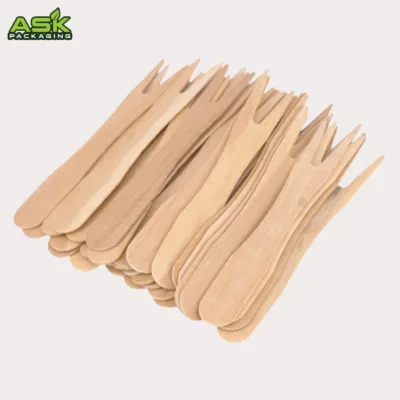 95mm small wooden forks