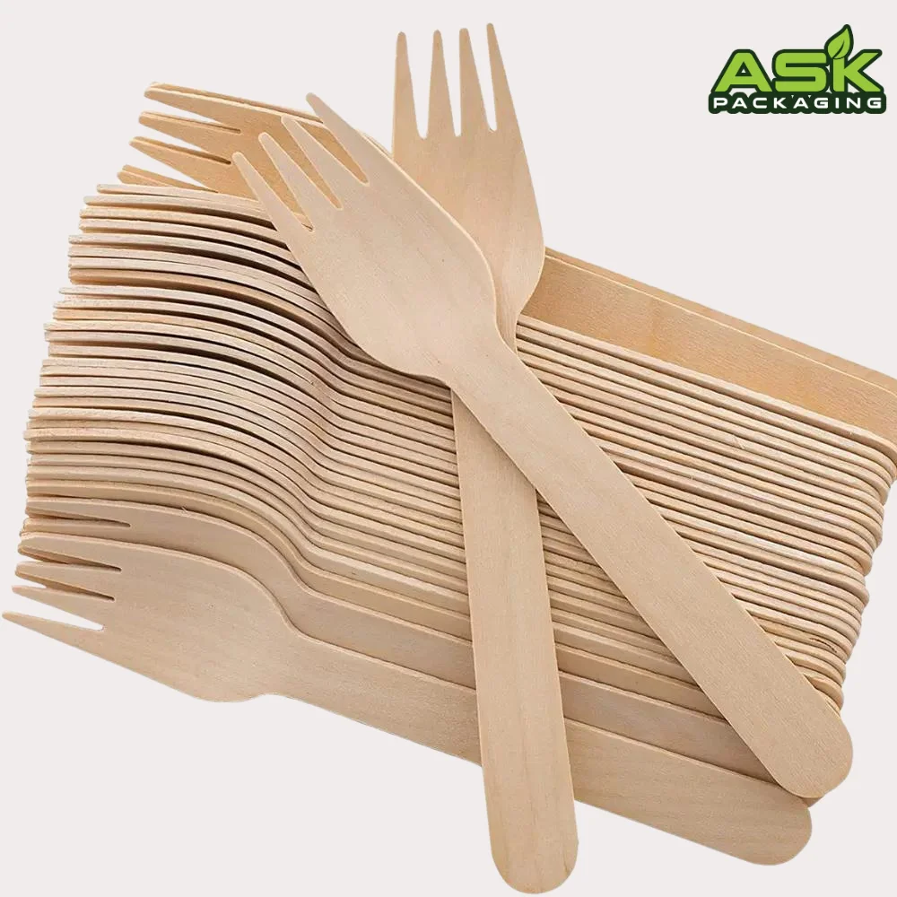 multiple packs of disposable forks
