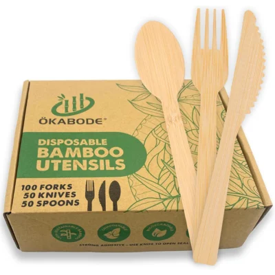 wooden cutlery customized packaging