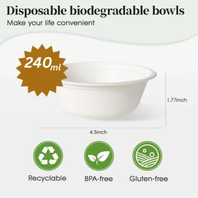 8oz disposable bowls