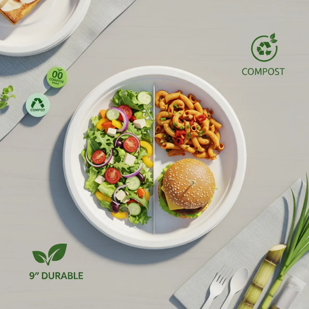 9 Inch Bagasse Plates – Benefits, Uses & Eco Advantages definition and features of bagasse plates 9 inch