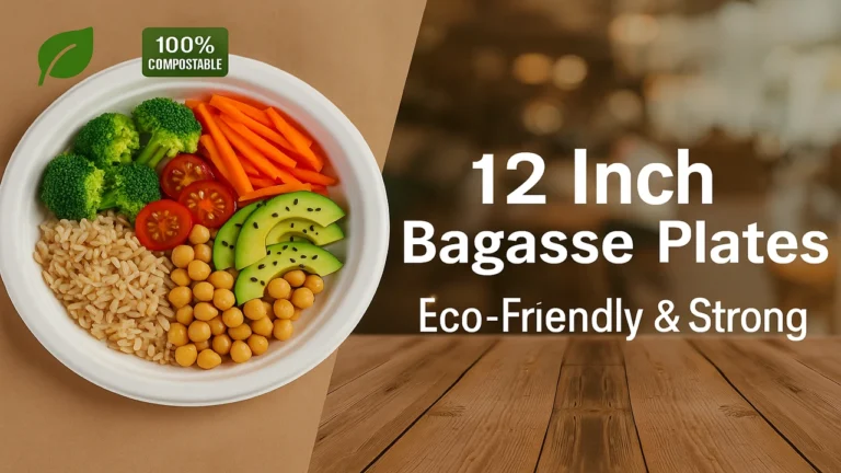 12 Inch Bagasse Plates – The Best Eco-Friendly Choice for Catering, Events & Takeaways in the UK 12 Inch Bagasse Plates – The Best Eco-Friendly Choice for Catering, Events & Takeaways in the UK